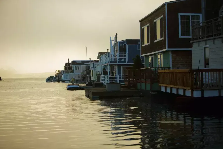 houseboats in sausalito.