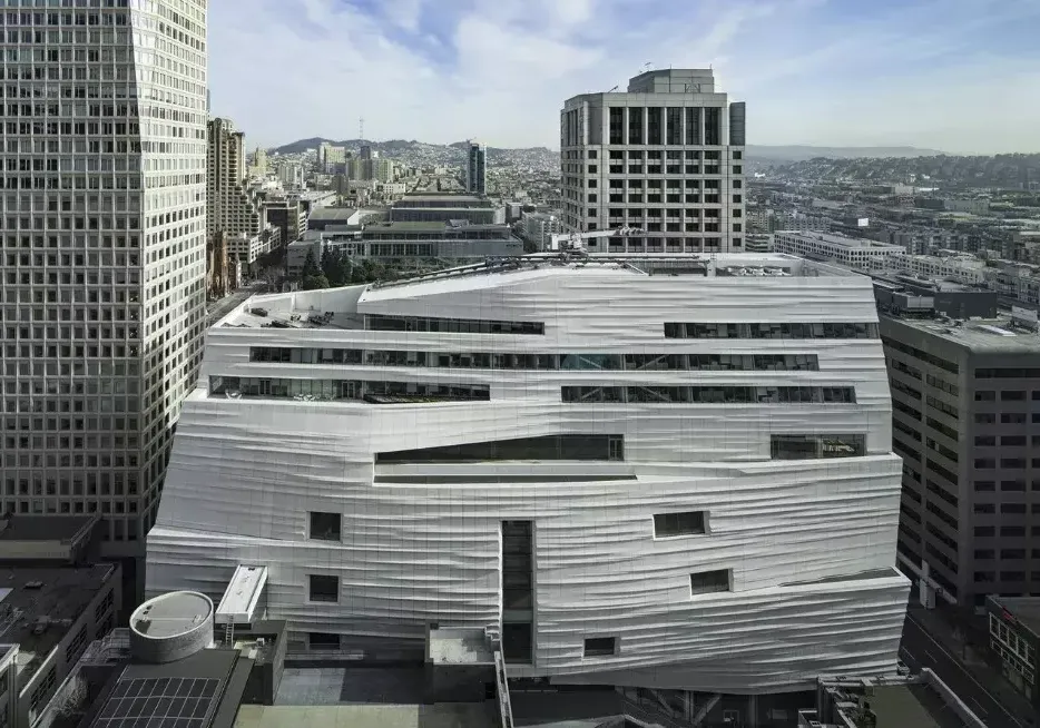 Exterior shot of SFMOMA